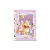 Caderno brochura colegial Ursinho Pooh 160 folhas capa dura