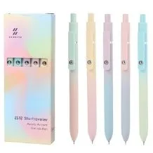 Caneta gel ponta fina retrátil tinta preta