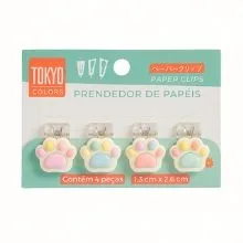 Prendedor de papéis decorativo — kit com 4 clips